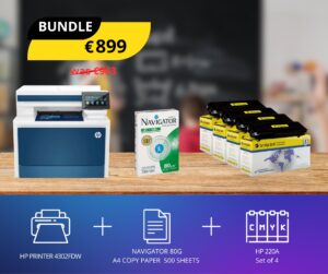 BUNDLE INCLUDES HP 4302FDW PRINTER - INK - PAPER