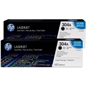 HP CC530AD ORIGINAL TONER BLACK 304A TWIN PACK *3500 PAGES