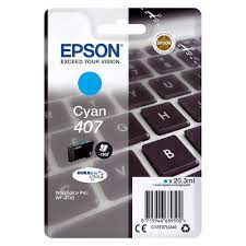EPSON 407 ORIGINAL CYAN INK