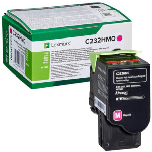 LEXMARK C232HM0 ORIGINAL TONER HIGH CAPACITY MAGENTA 2300 PAGES