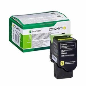 LEXMARK C232HY0 ORIGINAL TONER HIGH CAPACITY YELLOW 2300 PAGES