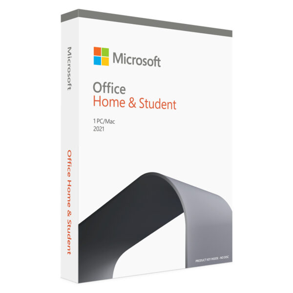 MICROSOFT OFFICE HOME AND STUDENT 2021 ENGLISH MEDIALESS