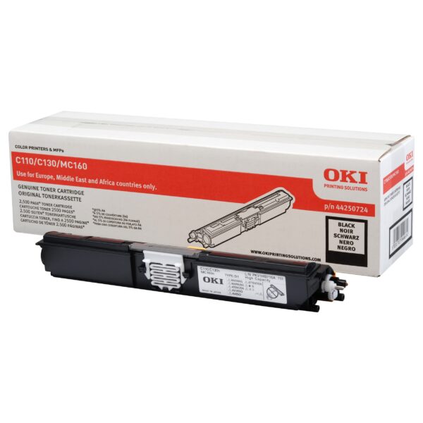 OKI C110/C130/MC160 ORIGINAL BLACK TONER