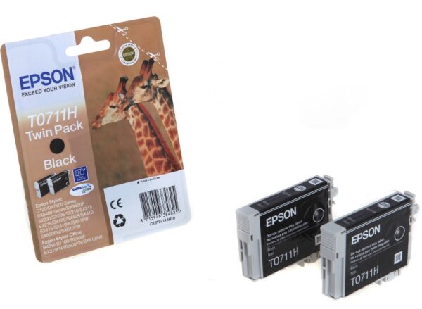 EPSON T07114H ORIGINAL BLACK INK 2PACK