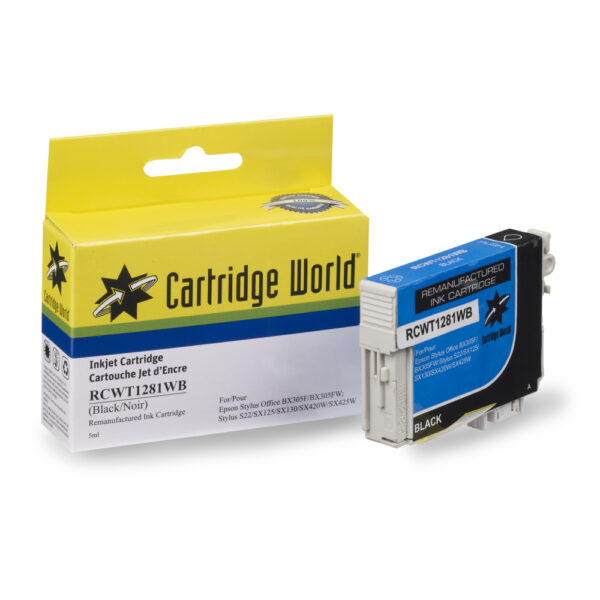 EPSON T1281 CW REPLACEMENT BLACK INK wigig