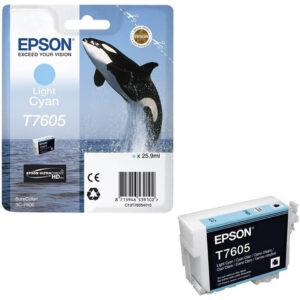 EPSON T7605 ORIGINAL LIGHT CYAN INK