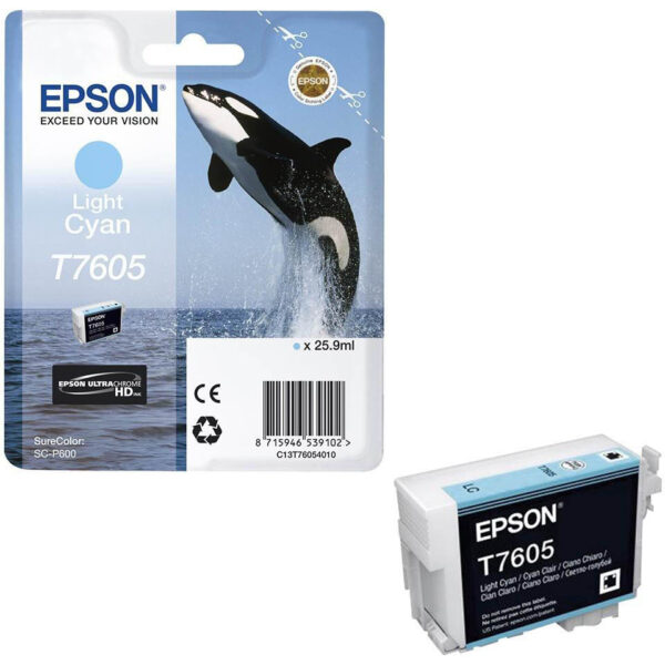 EPSON T7605 ORIGINAL LIGHT CYAN INK