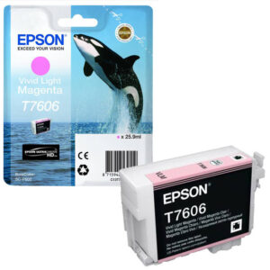 EPSON T7606 ORIGINAL VIVID LIGHT MAGENTA INK