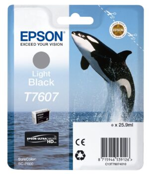 EPSON T7607 ORIGINAL LIGHT BLACK INK
