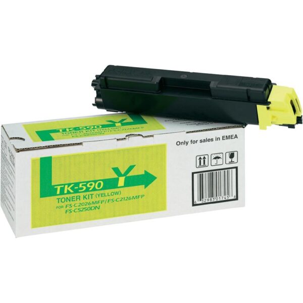 KYOCERA  TK 590 ORIGINAL TONER YELLOW FS-C2126