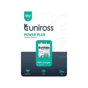 Uniross Alkaline PP3 9V Power Plus Battery (1pc)