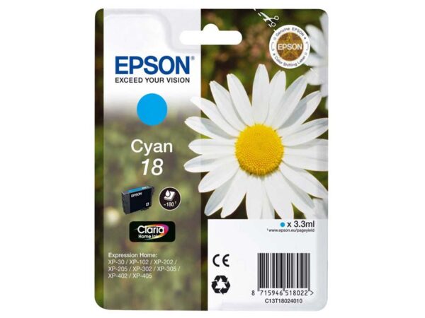 EPSON T18XL / T1812 ORIGINAL CYAN INK