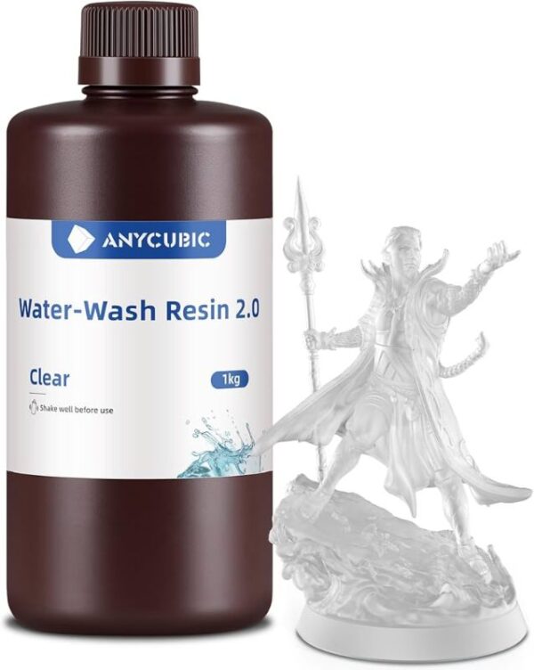 WATER WASH RESIN ANYCUBIC 2.0 TRANSPARENT 1KG